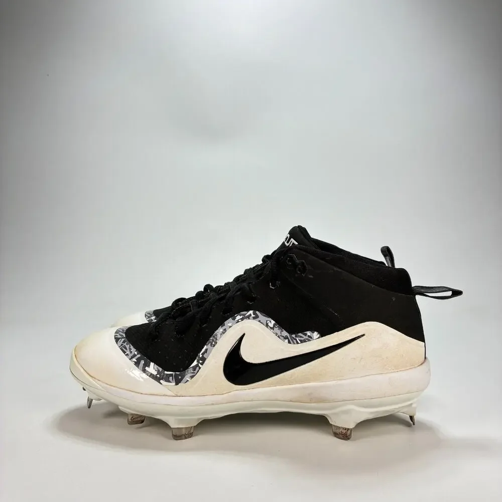 Nike Force Air Trout 4 Pro Black White Baseball Cleats 917920-001 Men's Size 7